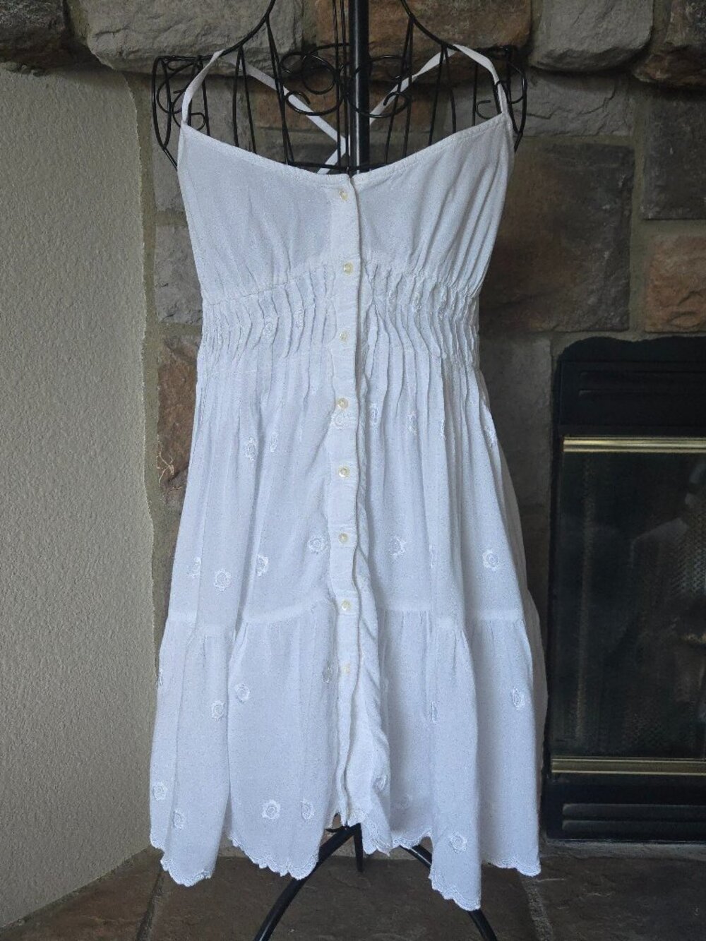 UO Sandy Strappy Back Mini Dress (L)